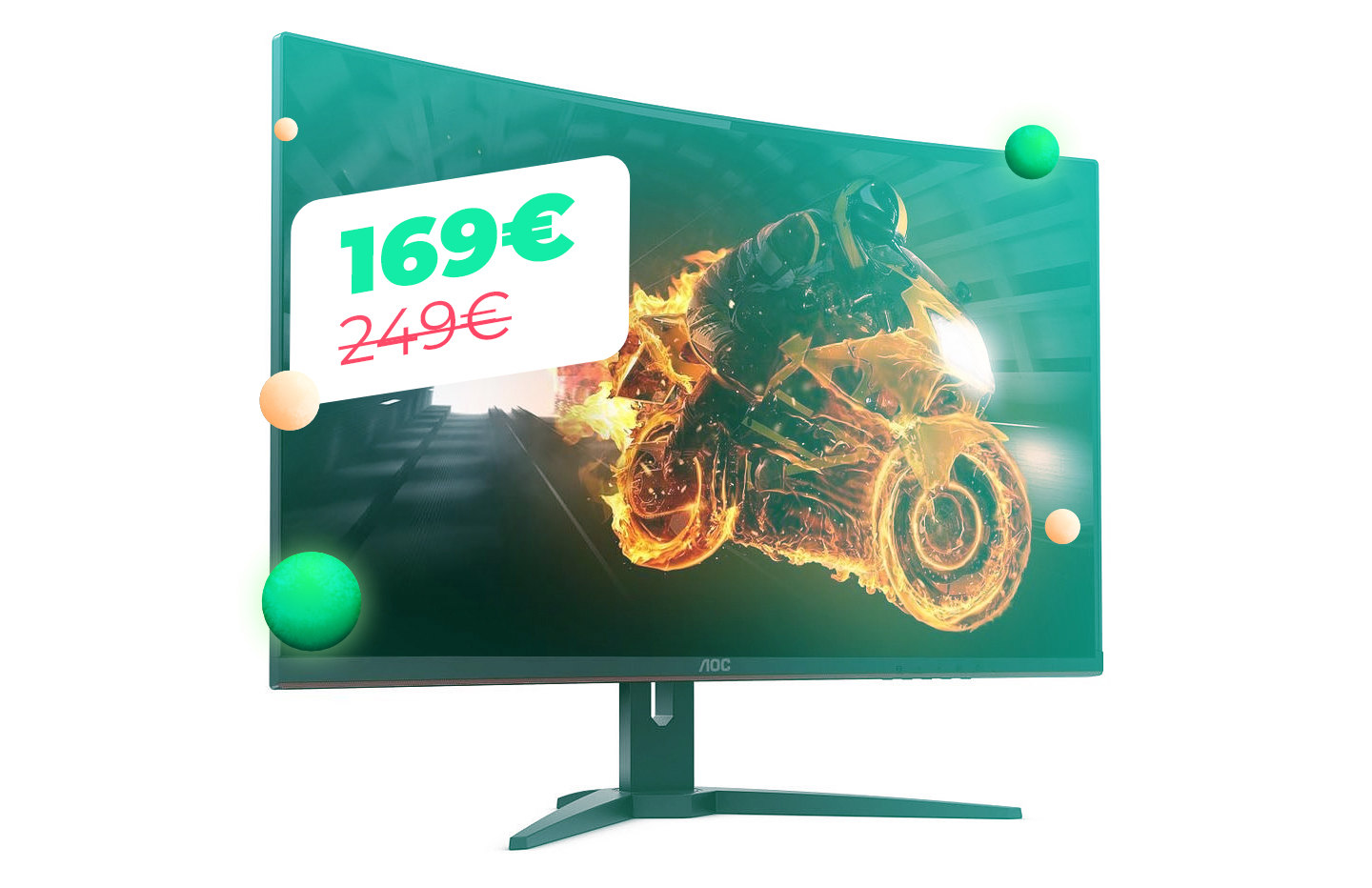 Cet écran de PC 144 Hz incurvé de 24 pouces est à 170 euros pour le Cyber Monday