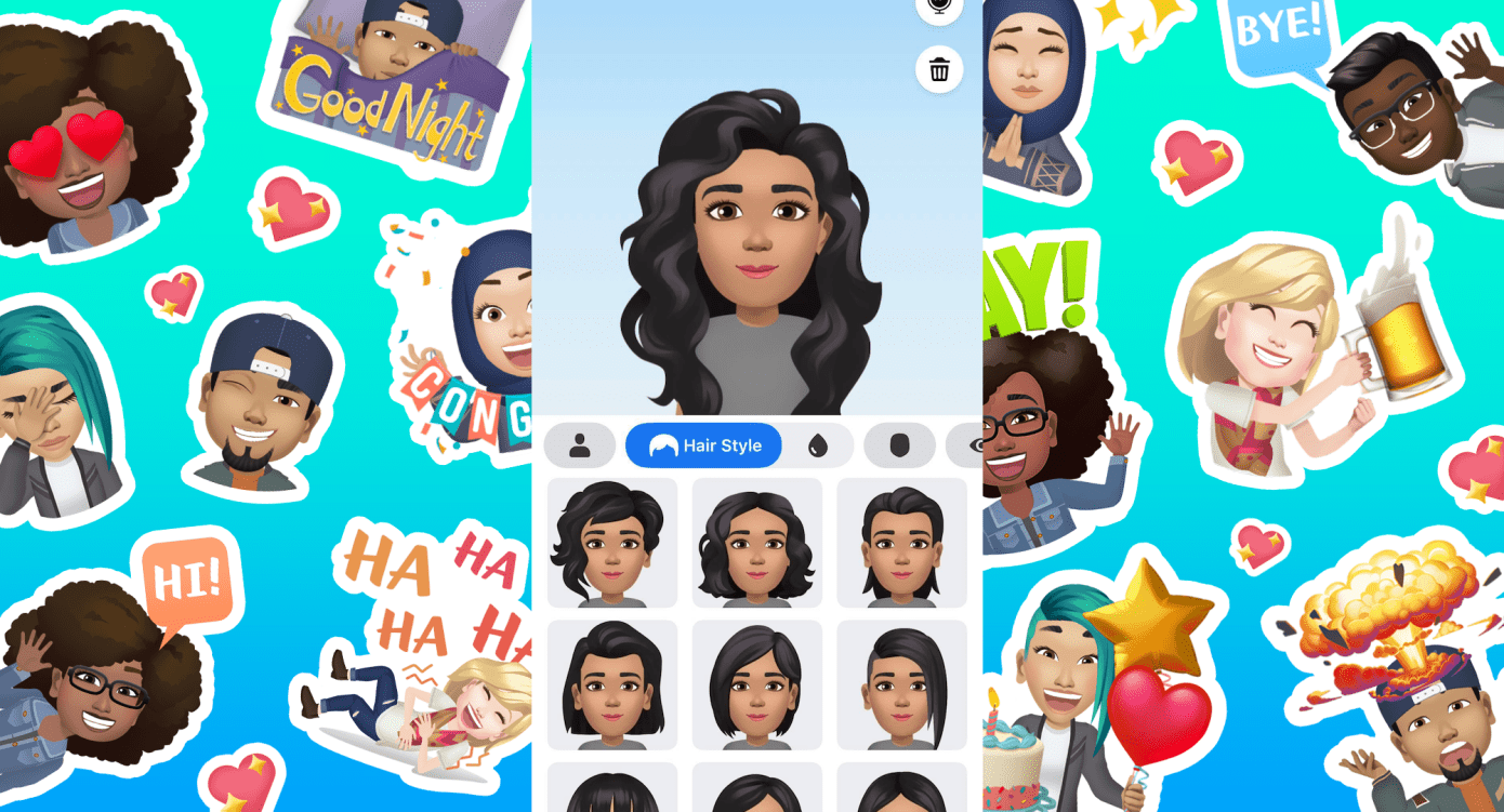 Facebook copie (encore) Snapchat avec le lancement d’Avatars, l’équivalent des Bitmojis