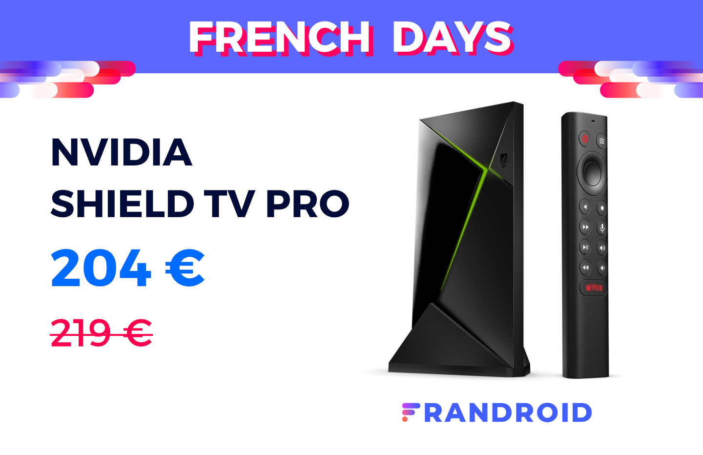 La Nvidia Shield TV Pro est en promo pour les French Days 2020