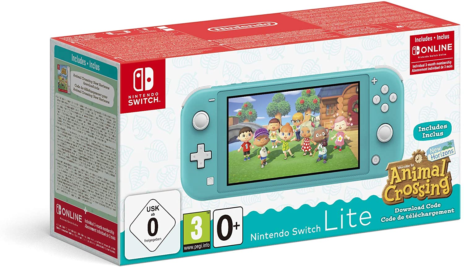Le Pack Nintendo Switch Lite Turquoise + Animal Crossing à  moins de 200 euros !