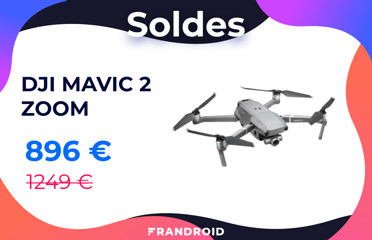Le drone haut de gamme DJI Mavic 2 Zoom est soldé à moins de 900 €