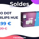 Ce pack Echo Dot + 2 ampoules Philips Hue n’est qu’à 85 € pour les soldes