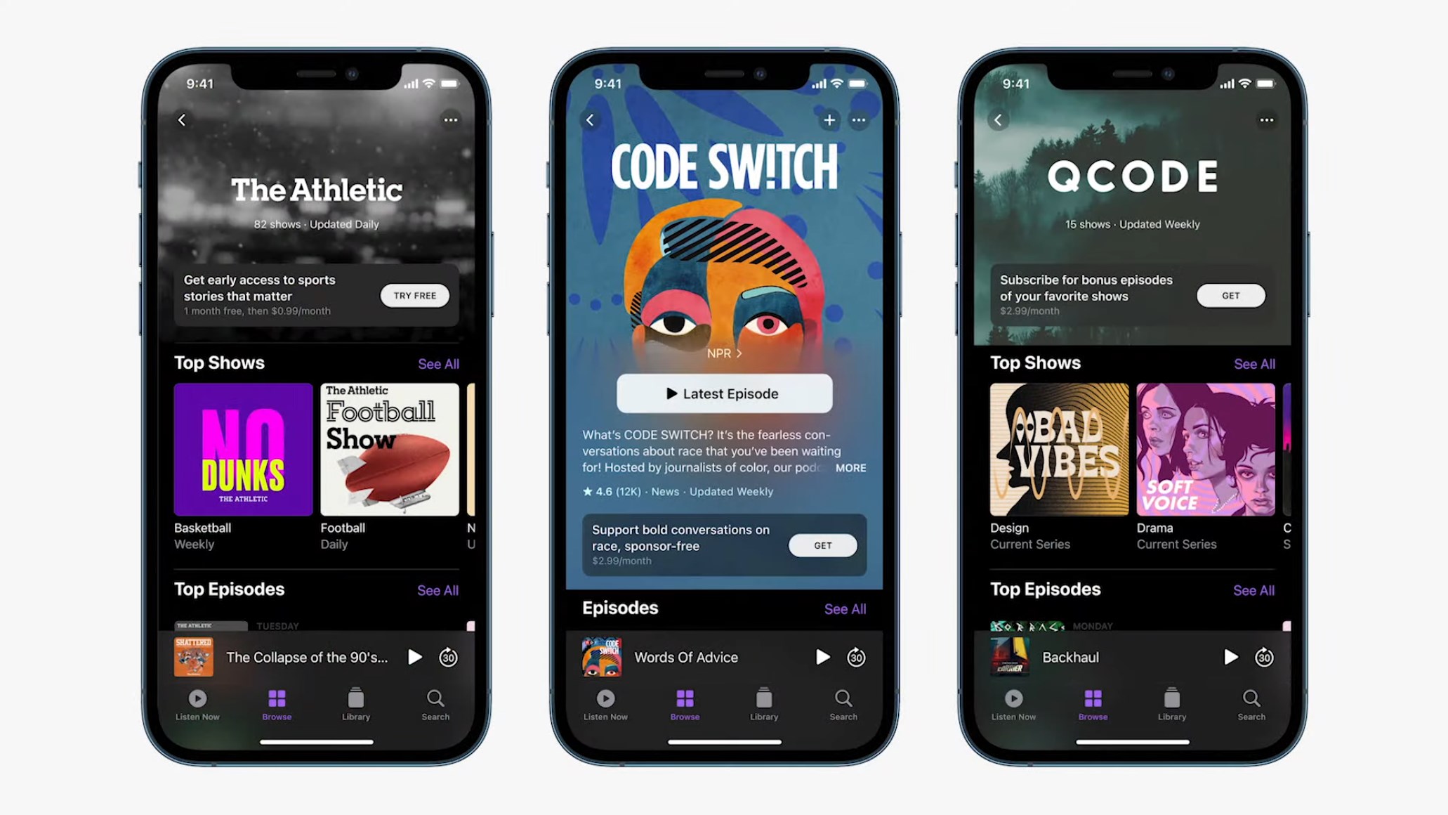 Apple va vous proposer de payer pour écouter certains de vos podcasts favoris
