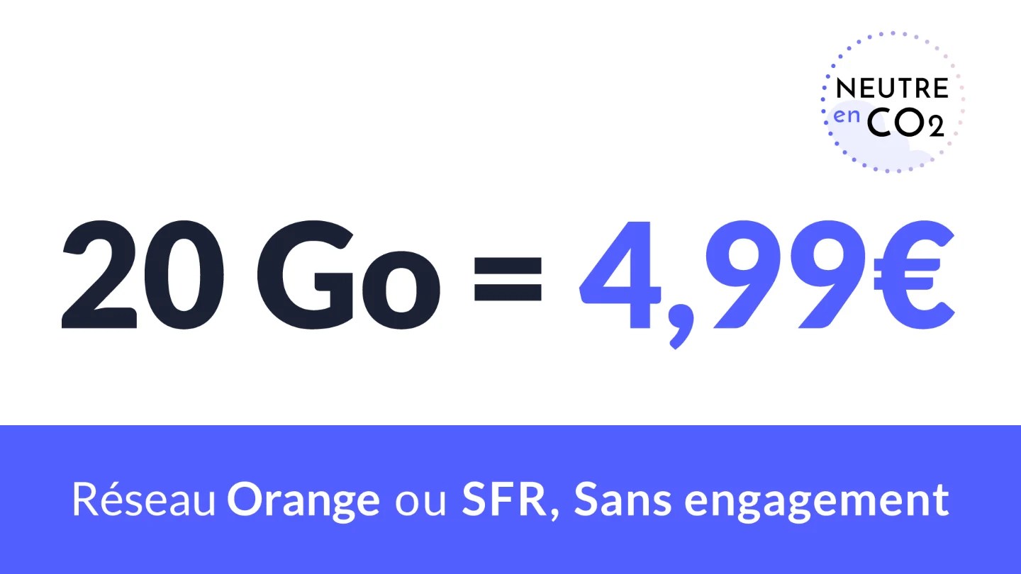 À moins de 5 euros sur Orange ou SFR, ce forfait mobile est l’une des meilleures affaires du moment