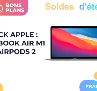 Le prix du pack MacBook Air M1 + AirPods 2 a encore baissé pour les soldes