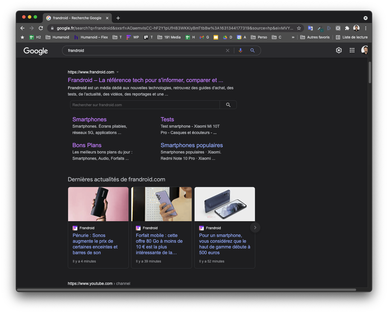 Google Search passe enfin au mode sombre sur ordinateur