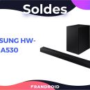 La puissante barre de son Samsung HW-A530 est vendue au rabais pendant les soldes