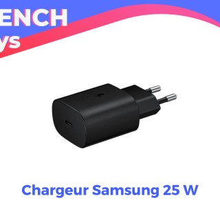 Le chargeur rapide 25 W de Samsung est presque à -50% pour les French Days