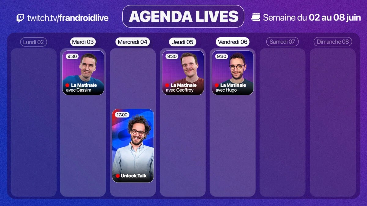 Un Unlock Talk très Switch 2 la veille de son lancement et 3 Matinales : notre programme Twitch de la semaine promet