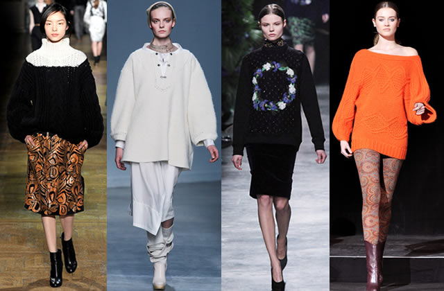 PullLoose-ermanno scervino-vanessabruno-givenchy-paul&joe Tendances Mode Automne Hiver 2011 2012