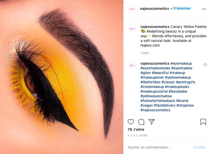 Instagram @najesscosmetics