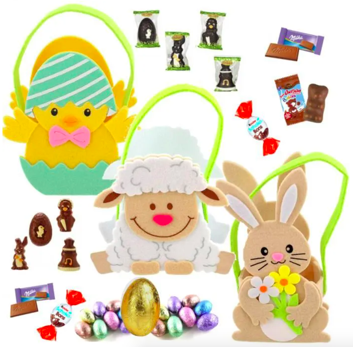 Sélection de chocolats de Pâques pour les enfants (c’est faux, on va tout bouffer)