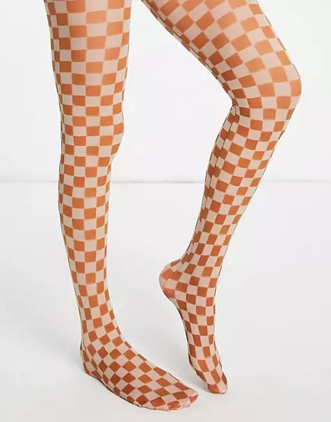 Les collants colorés à imprimé sixties nous font une belle jambe cet automne/hiver