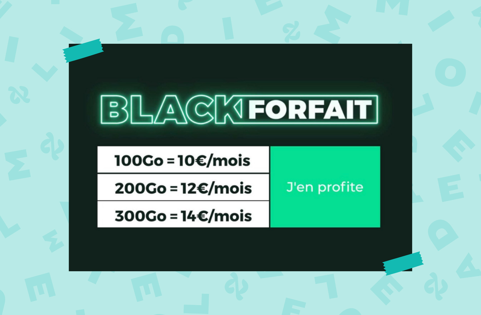 En ce vendredi noir, RED by SFR lance les Black Forfaits : de 100 à 300 Go pour moins de 15€