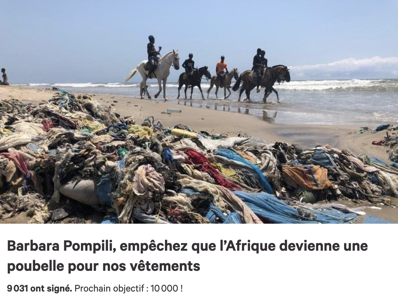 Cette pétition française proposée par En Mode Climat veut empêcher la fast-fashion de polluer l’Afrique